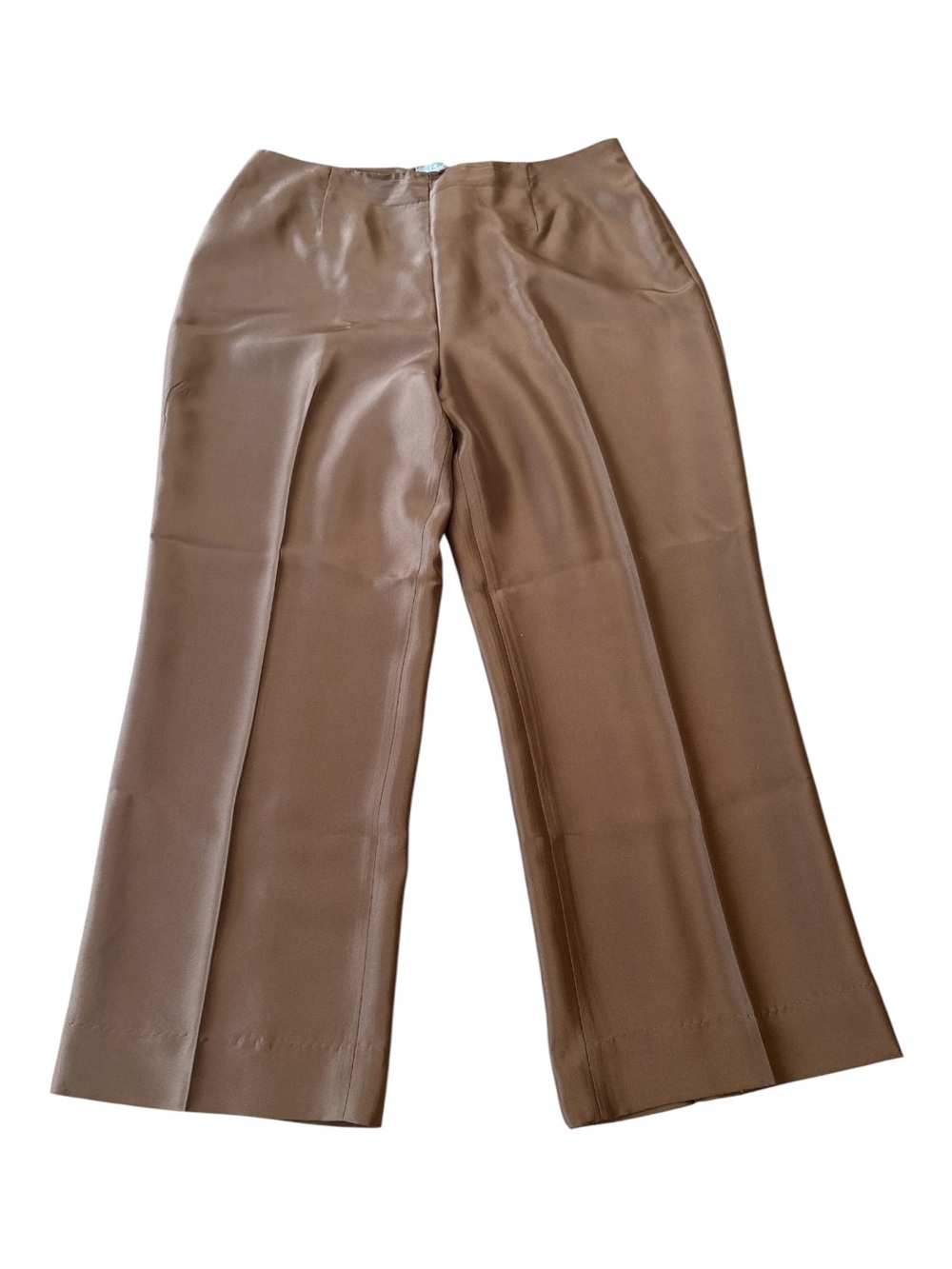 DRESSY ELEGANT SILK PANTS BY KATE HILL 14P PERFECT FOR PARTIES LINED W/ SIDE ZIP